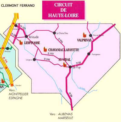 Le Circuit De La Route Des Chateaux D Auvergne Dans La Haute Loire
